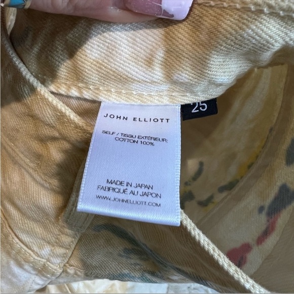 JOHN Elliot Brady Japanese denim shorts 25w Confetti color pattern dye N… - Picture 11 of 16